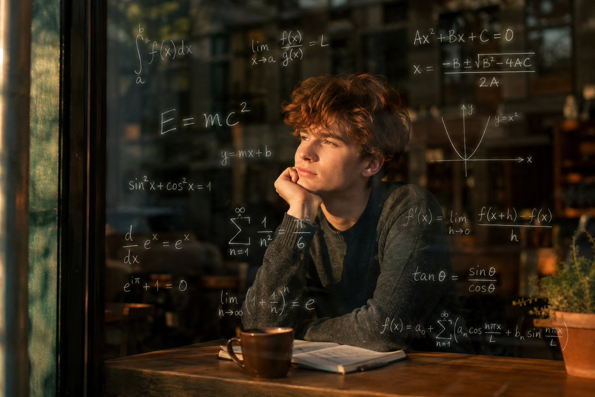 Reflections of Thought: A Quiet Moment in a Café