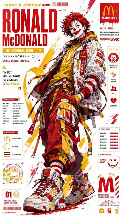 Cyberpunk Mascot Marvel: The Future of Fast-Food Branding