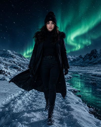 Aurora Sentinel in the Arctic Night