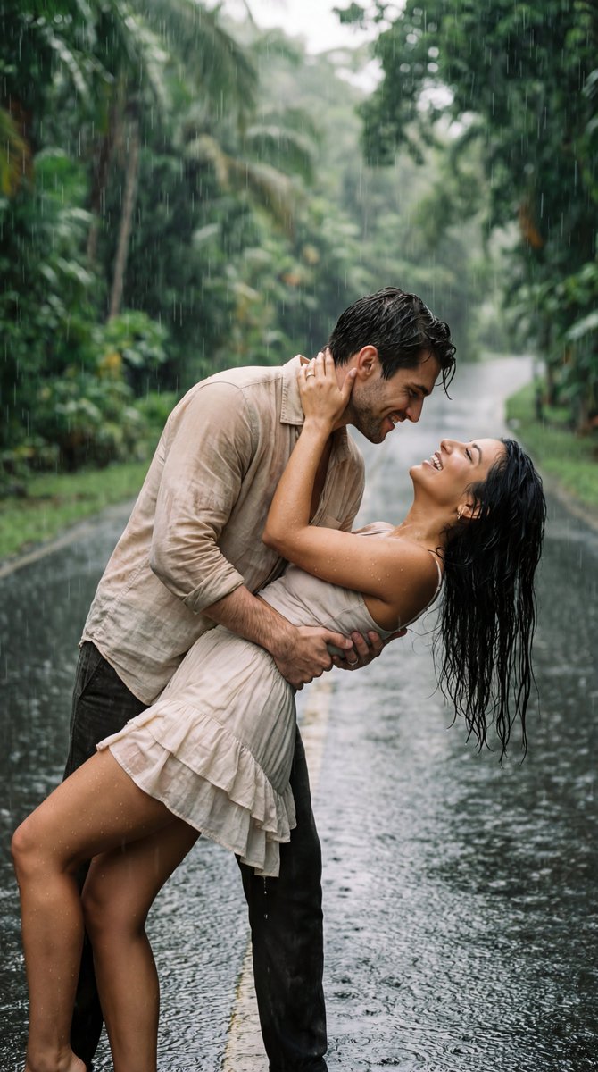 Rainy Romance: A Dance in the Jungle