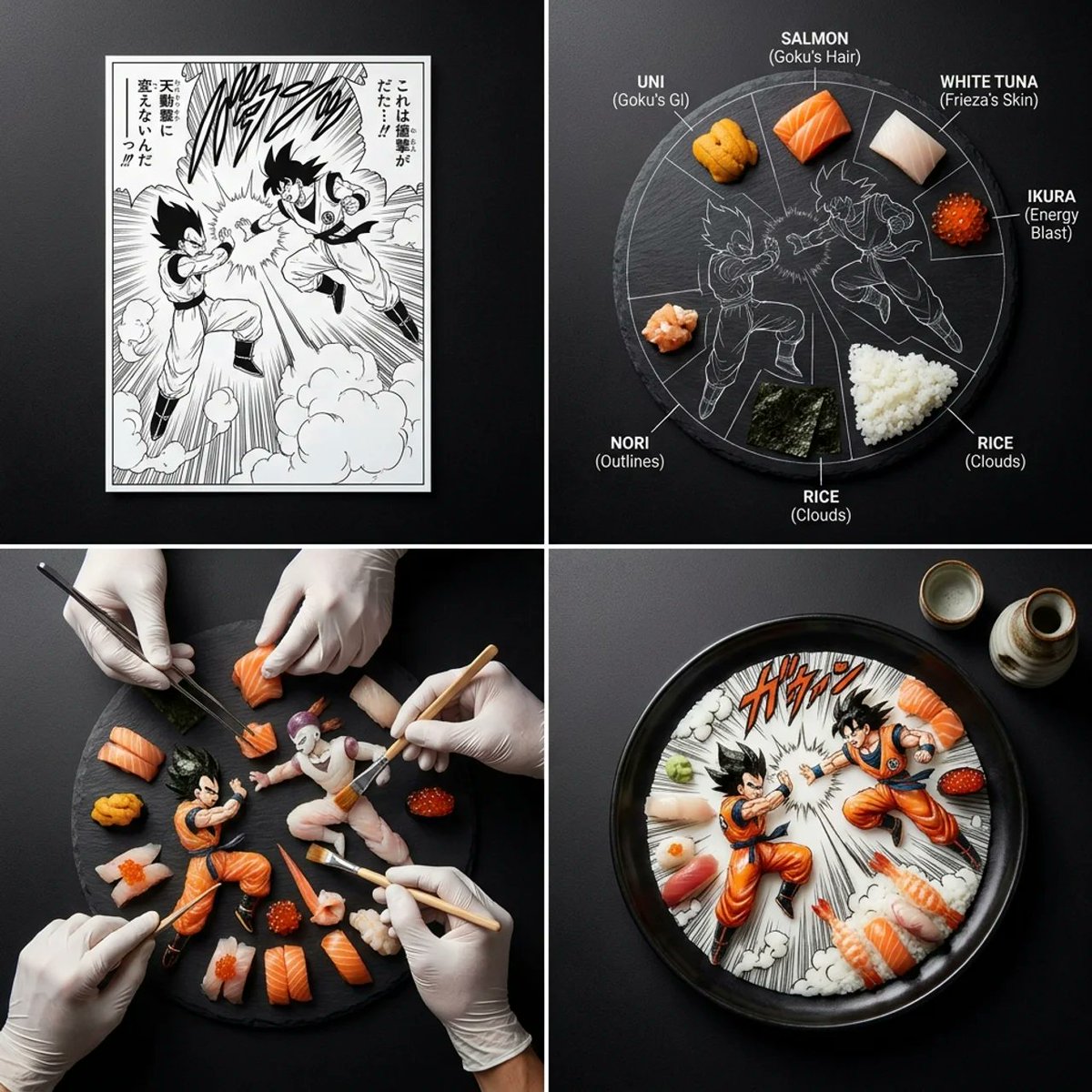 Culinary Art: Reimagining a Manga Battle Scene