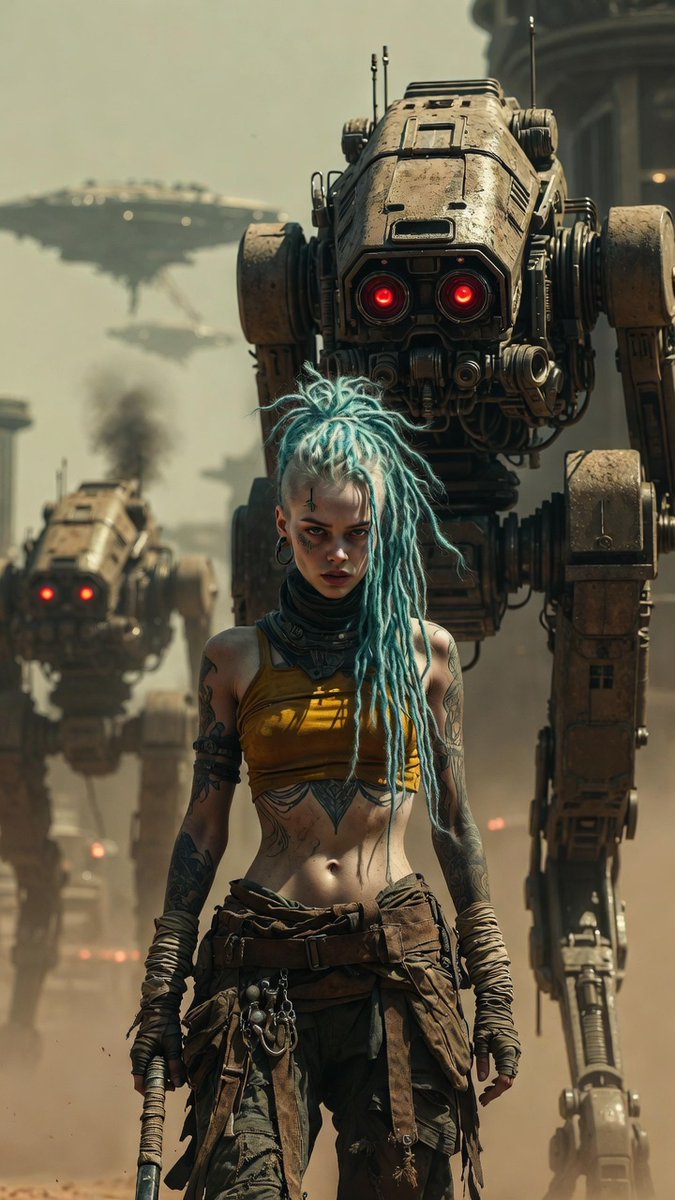 Punk Survivor in a Sci-Fi Wasteland