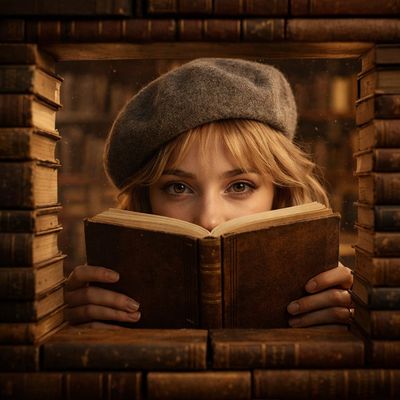 A Window Into Quiet Mystery: Vintage Elegance in Dark Academia