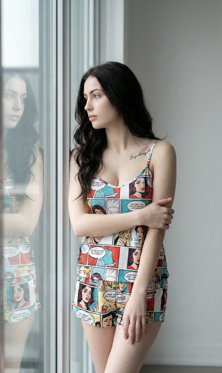 Contemplative Elegance in Retro Lounge Wear
