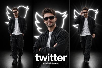 Monochrome Fashion Triptych with Futuristic Edge