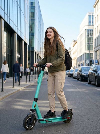 Urban Adventure: A Scooter Ride Through the City