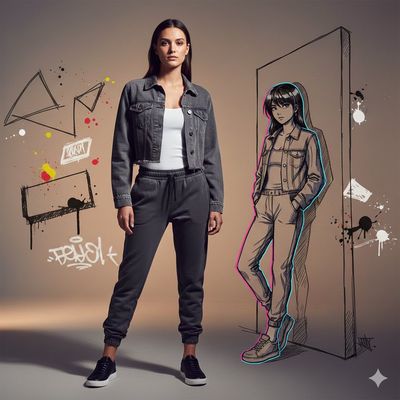 Urban Elegance: Anime Graffiti Unleashed
