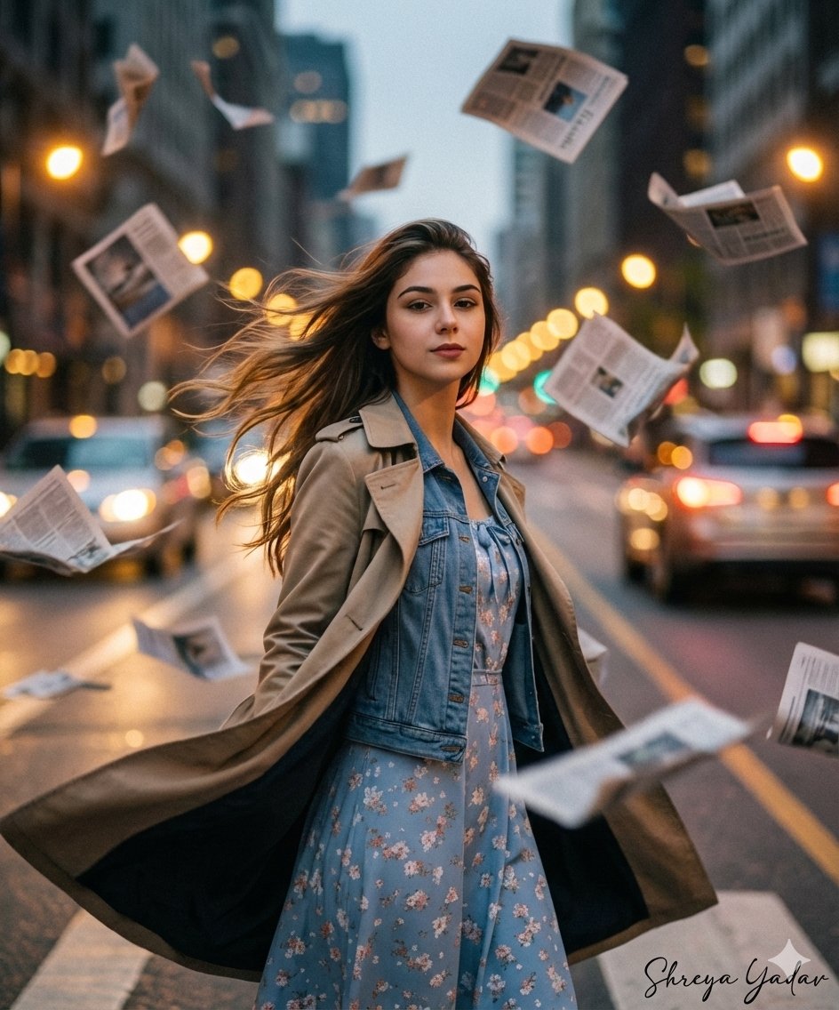 Chaos Meets Chic: A Stormy Fashion Statement