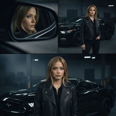 Empowered Elegance: A Cinematic Auto Portrait