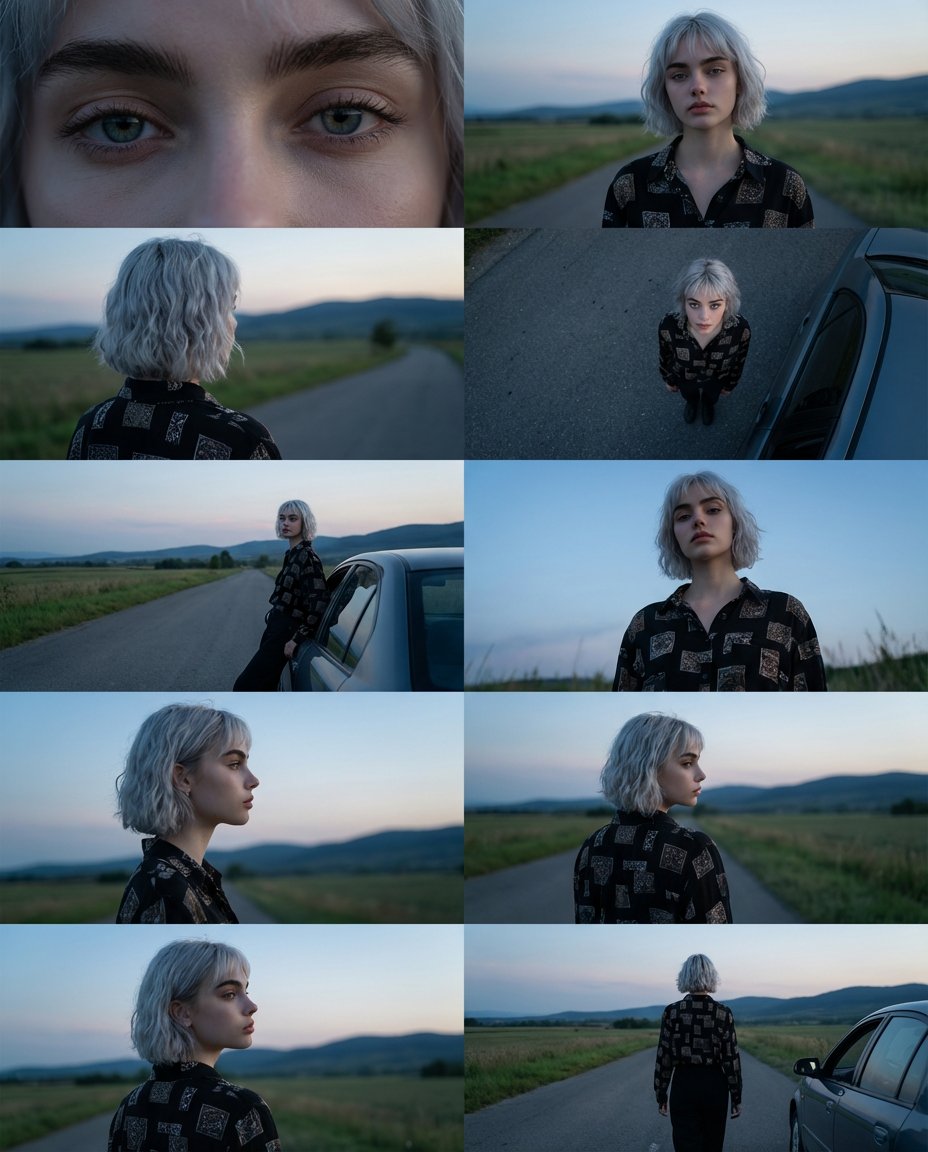 Cinematic Reflections: A Journey on a Country Road