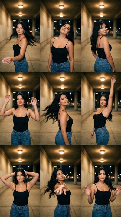 Motion Portraits in an Urban Underpass