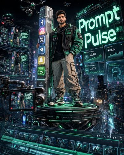 Master of Influence in a Neon Dreamscape