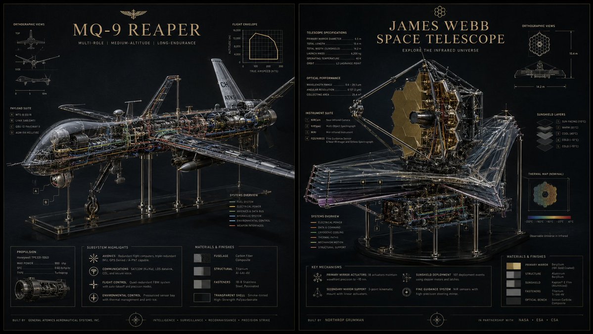 Reaper drone interior reveals precise mechanical reliquary in smoked glass