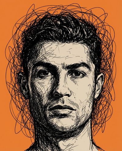 Chaos and Contour: Ink Portraits in 4K