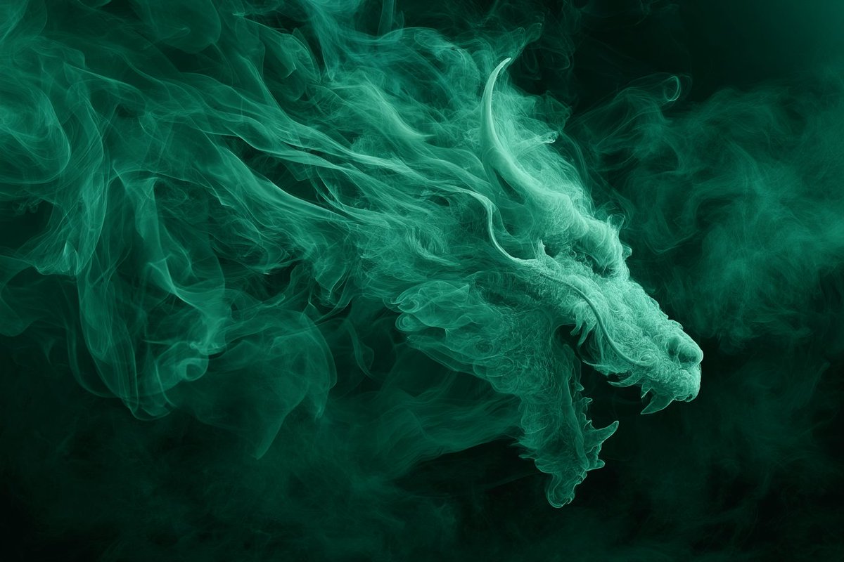 Ethereal Dance of Smoke and Shadow in Monochrome