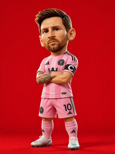 Cristiano Ronaldo 3D Collectible Figure in Yellow Kit