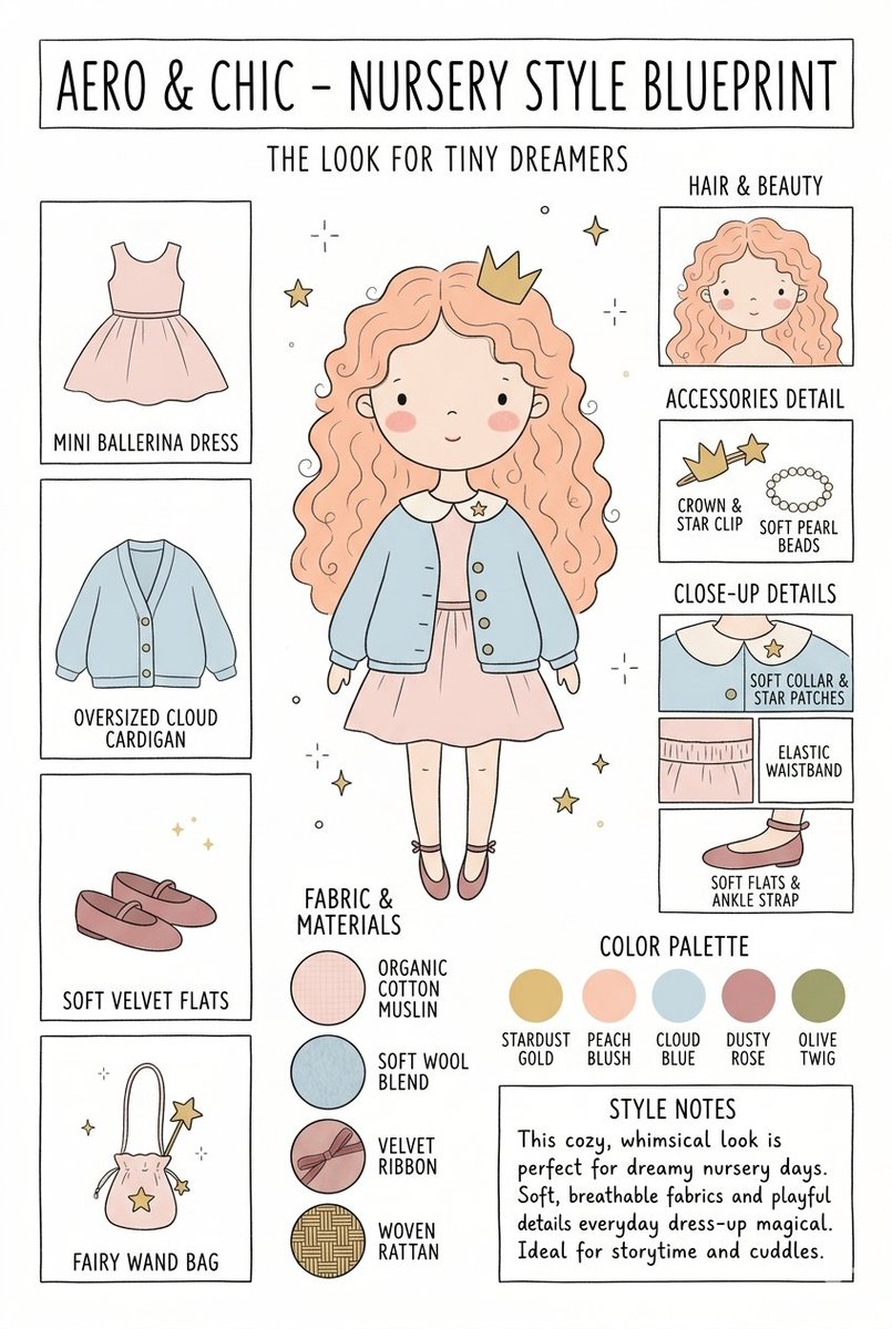 Whimsical peach ballerina dress with cloud blue cardigan for dreamers
