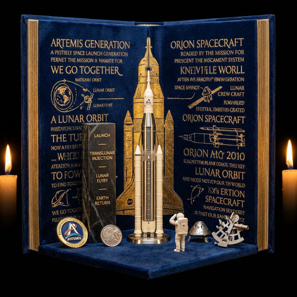 Artemis II Shrine: A Hyper-Realistic Book Nook Diorama of Lunar Legacy