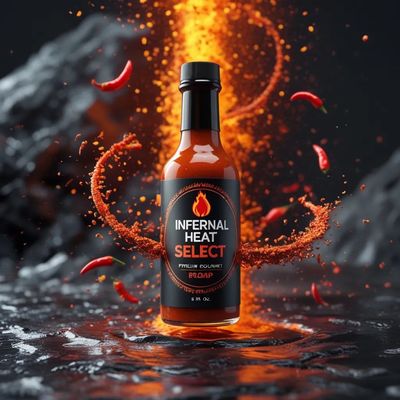 Infernal Heat: Fiery Hot Sauce in Cinematic Glory