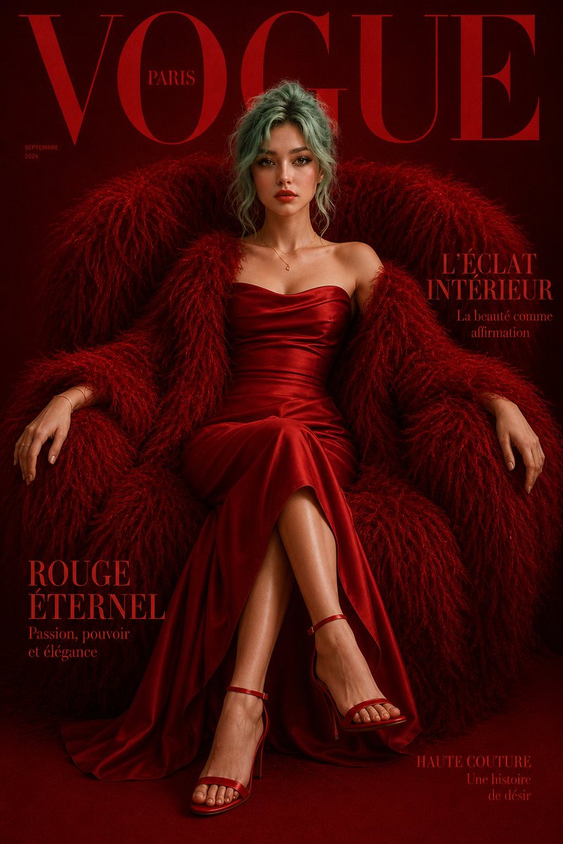 Red Elegance: A Fashion Icon Reimagined