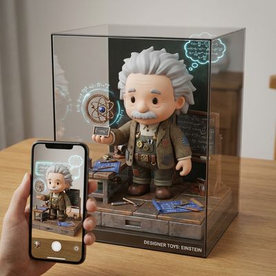 Kawaii Inventors: Toy Figures of Scientific Icons