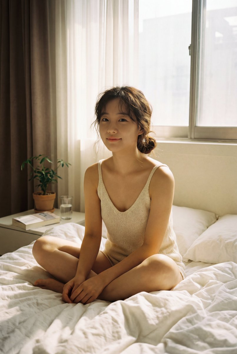 Morning Radiance: A Cozy Boudoir Portrait