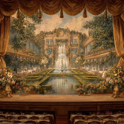 A Baroque Garden Party in Mid-Celebration
