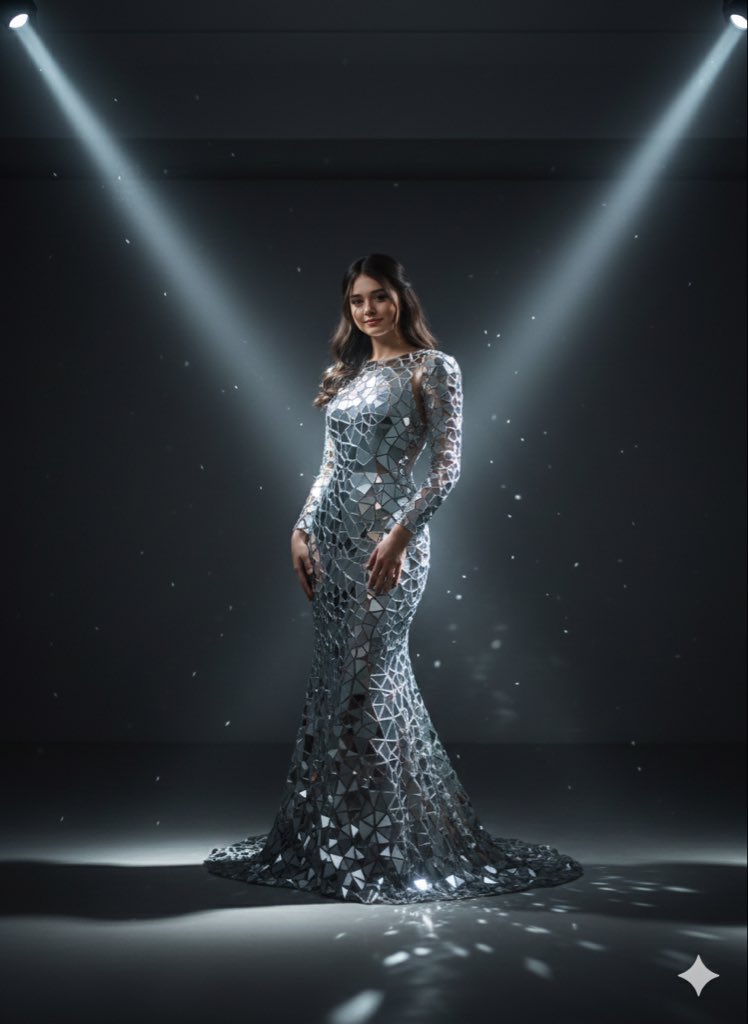 Reflections of Confidence: A Fashion Portrait