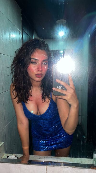 Neon Club Mirror Selfie at 3 AM