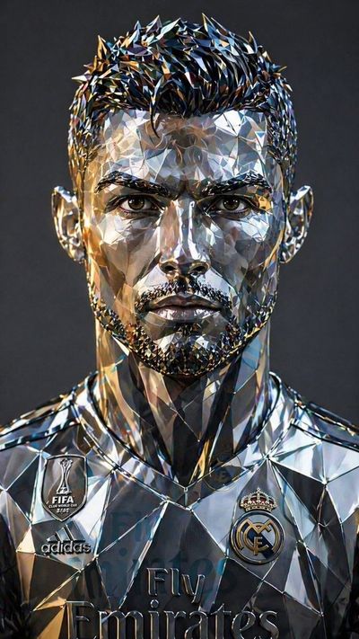 Futuristic Geometric Human Portrait