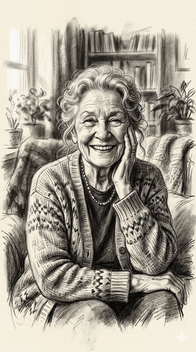 Radiant Wisdom in Charcoal