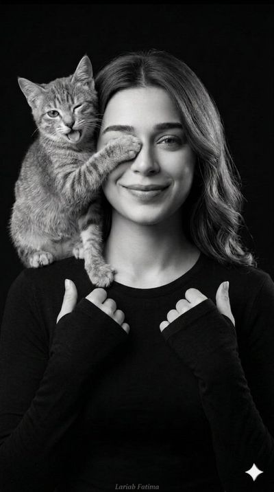 Feline Hijinks: A Playful Portrait