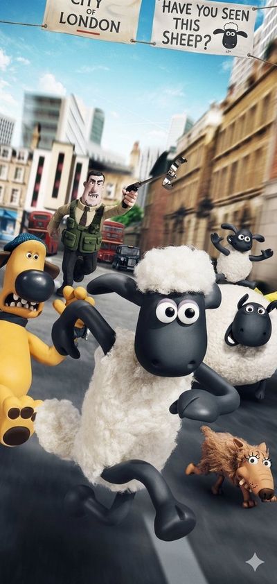 Shaun the Sheep's High-Speed London Escape in Claymation Style