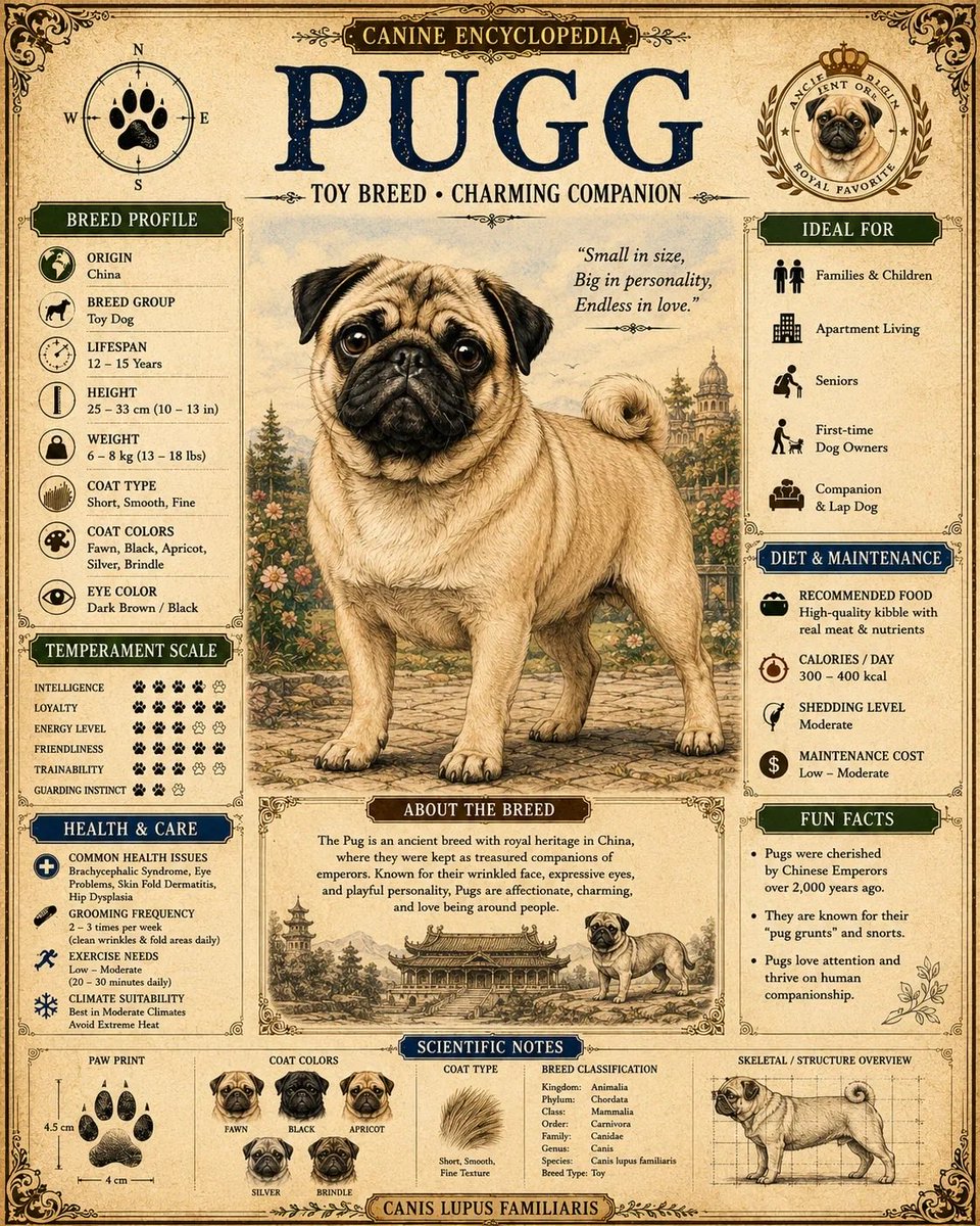 Victorian Dog Breed Poster: A Vintage Natural History Chart