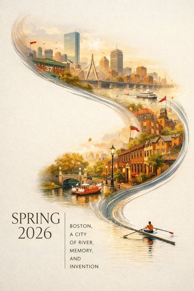 Spring Flow: Boston in a Ribbon of River and Light
