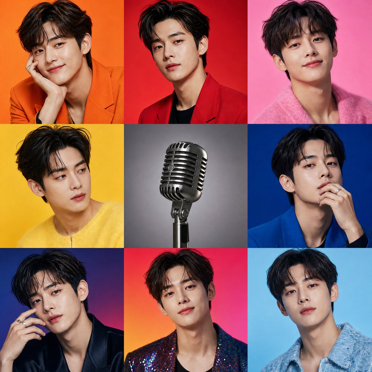 Eight Faces of Style: A Korean Fashion Grid