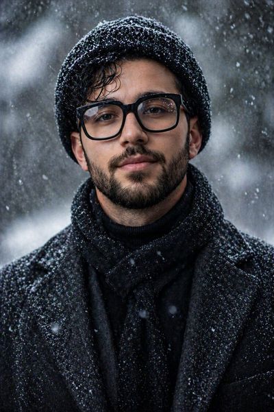Frozen Gaze: A Cinematic Winter Portrait