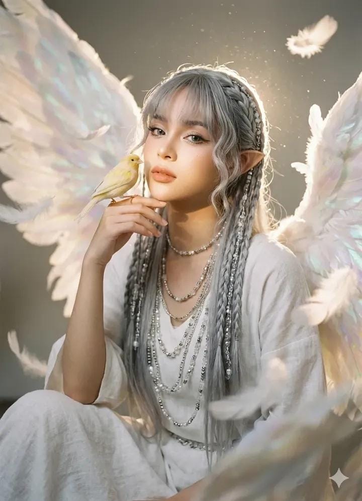 Celestial Serenity: A Portrait of Ethereal Beauty