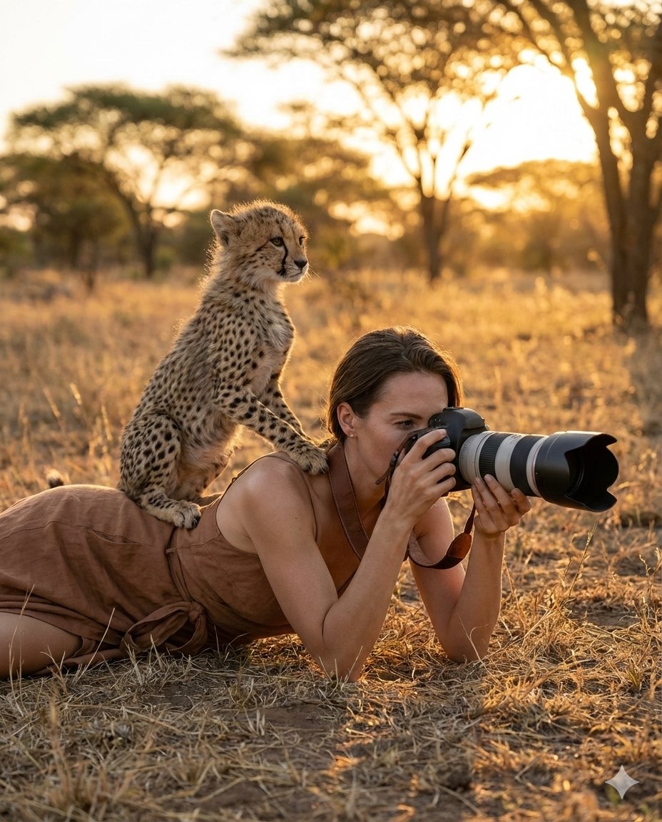 Cheetah Cub and the Captivating Lens