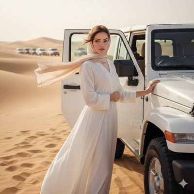 Elegant Confidence in the Desert: A Cinematic Portrait of Luxury