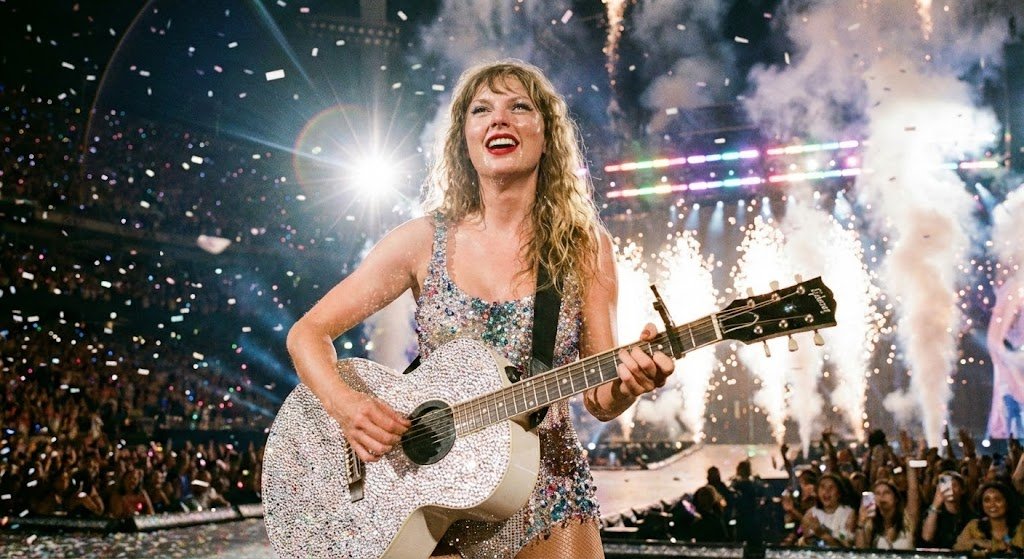 Radiant Revelry: A Pop Star's Electrifying Moment