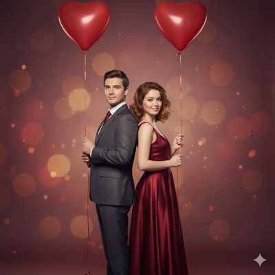 Elegance in Love: A Valentine’s Day Portrait