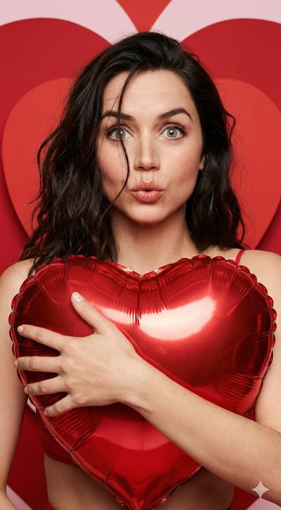Romantic Valentine Portraits with Heart-Projections