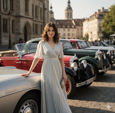 Timeless Elegance at a Classic Car Show