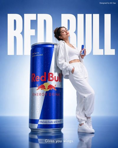 Bold Minimalism: Red Bull's Energy Unleashed