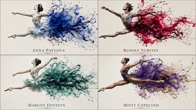 Ballet in Bloom: A Dance of Ink and Motion