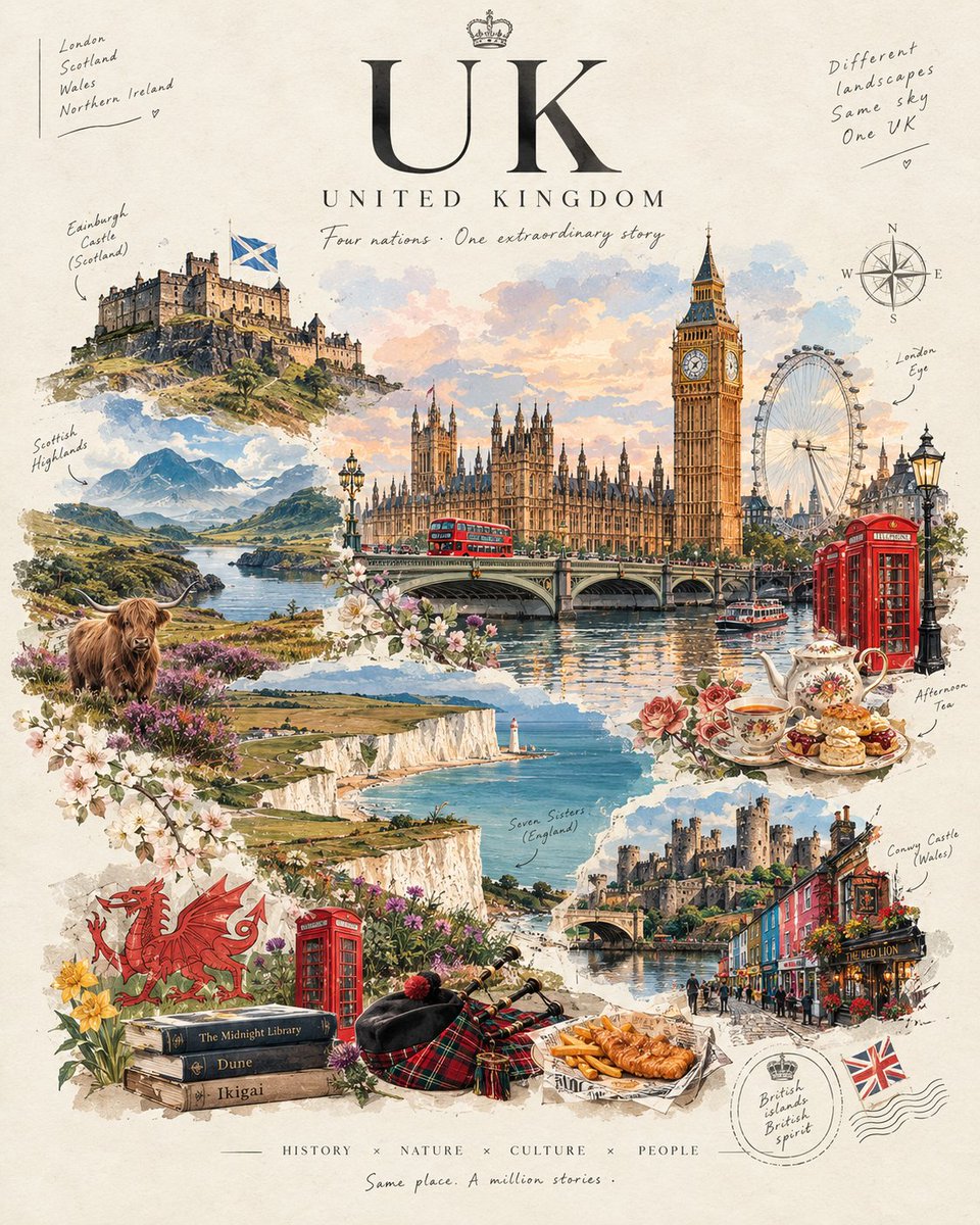 Dreamy Editorial Cover Blends Country's Soul Into One Surreal Landscape