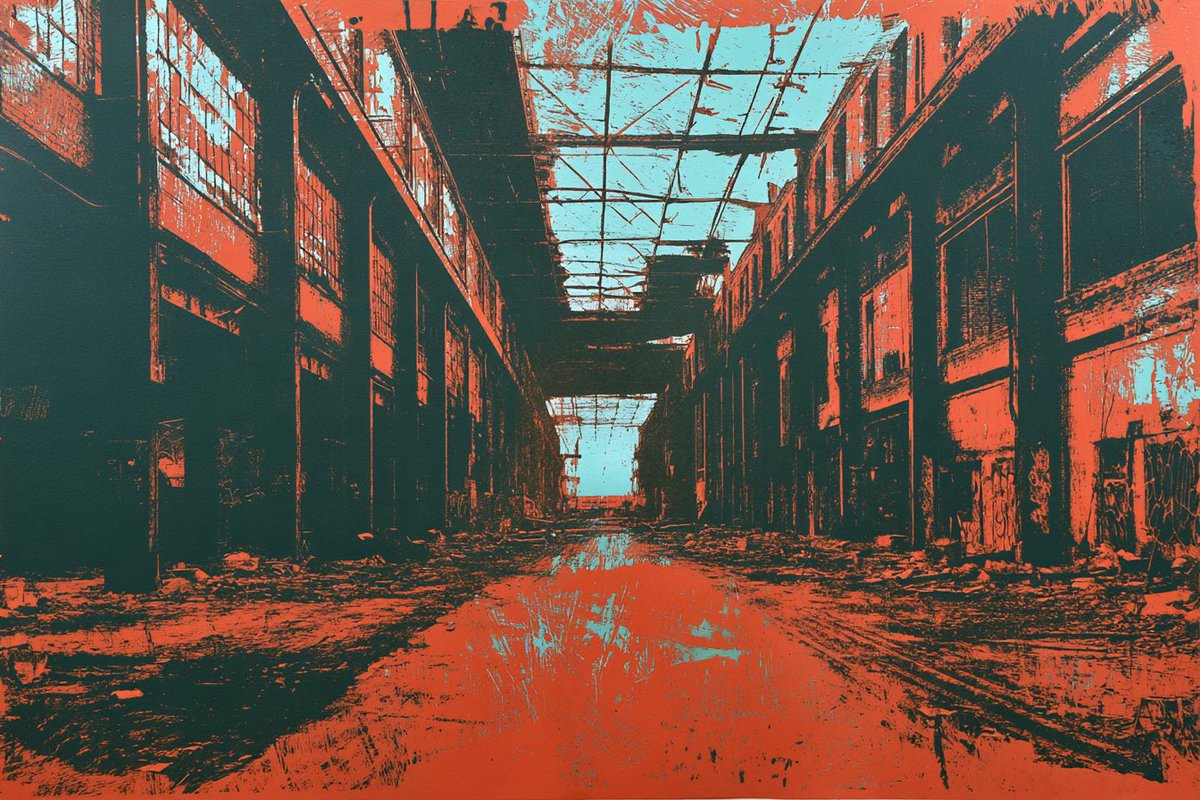 Sgraffito urban decay reveals a city's gritty history through scratched layers