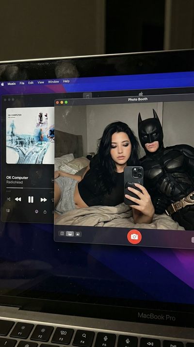 Late-Night Duo: Batman Meets Chill Vibes