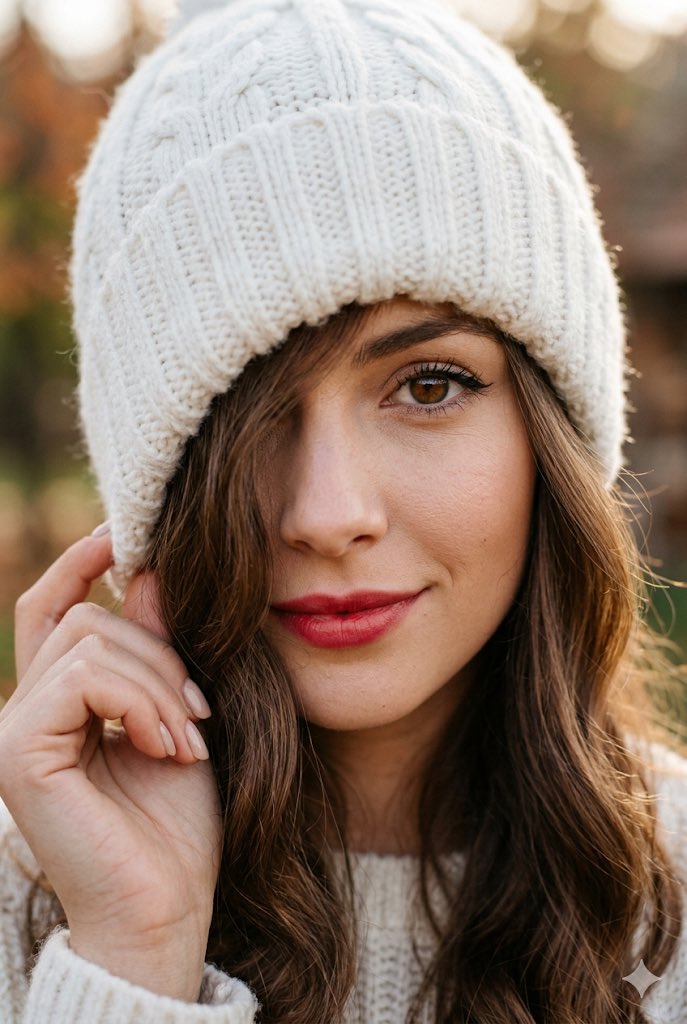 Mysterious Winter Gaze